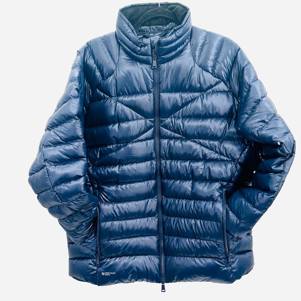 RLX Ralph Lauren Men’s  logo-print  Navy Blue
 quilted jacket